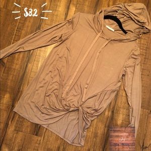 Thin Hooded Sweatshirt